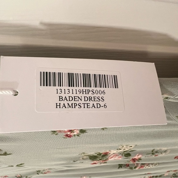 Reformation Baden Sage Green Dress with Floral Print - Picture 7 of 10